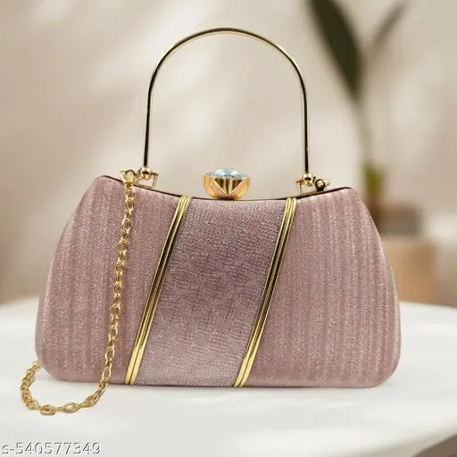 Latest stylist pink clutch for girl and women| Party wear Clutch | Bridal Clutch