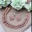 SALE PRICE LIVE Brass Gold-plated Gold, Pink Jewel Set (Pack of 1)