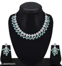 STONE NECKLACE WITH EARRING WOMAN JEWELLY SET