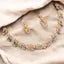 Rose Gold Polish Zircon Ad Diamond Choker Set For Women and Girls