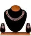 SALE PRICE LIVE Brass Gold-plated Gold, Pink Jewel Set (Pack of 1)