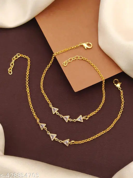 Shimmering Glittering Women Anklets & Toe Rings