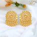 Studs Earrings VFJ Traditional wear Screw Back alloy 1Gram Gold Plated Stud Earring for Women and Girls -(Sales Package- 1 Pair Earring)