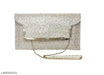 Ladies Gold/Golden Clutch For Parties/Marriages/Functions Handbags - THOC