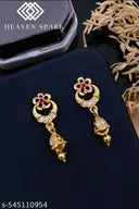 Rose Gold Cubic Zirconia Hoop Earring For Women / Fashion Rose Gold Studs Earrings for Girls