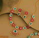 jewellery(Gold Plated Green-Pink Diamond),choker,necklace,jewellery set,indian wedding jewellery set,Maangalyam/Murukku,south,indian,maharastrian,highquality set for women girls