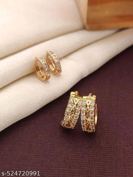 Combo Gold Plated Earrings & Studs