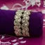 Stylish stone studded floral minimal design gold plated bangle set